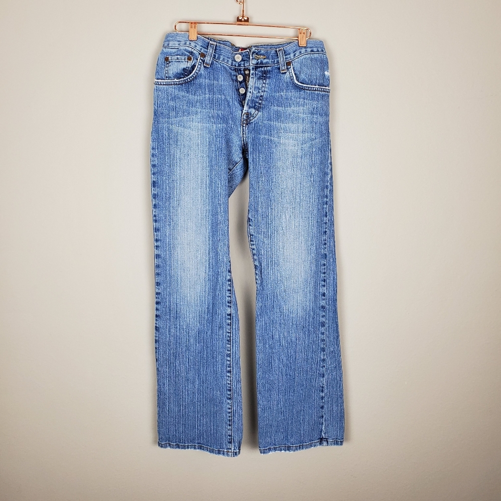 LUCKY Brand Easy Glimmer Buttonfly Jeans sz2/26
